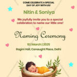 baby naming ceremony invitation