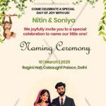 naming ceremony invitation card