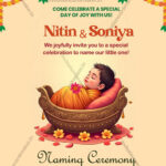 naming ceremony invitation card