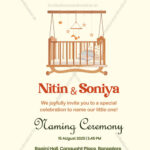 naming ceremony - namkaran invitation card